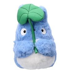 MY NEIGHBOUR TOTORO - Blue Totoro with leaf - Nakayoshi Plush