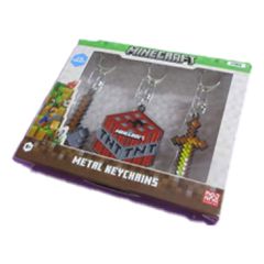 Minecraft Keychains 3-Pack Assortment (12)-thumb-1