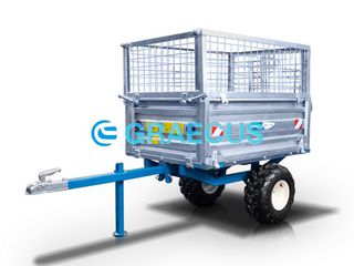 Πλατφόρμες-Καρότσες Graecus 2025 ΤΡΕΙΛΕΡ ΓΙΑ ΤΡΑΚΤΕΡ ΜΕ ΜΗΧΑΝΙΚΗ ΑΝΑΤΡΟΠΗ 600KG ΚΑΙ ΓΑΛΒΑΝ...