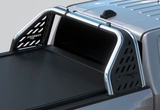 Ανοξείδωτο Roll bar δύο σκελών με πανελ (RB 4070 INOX) Isuzu D-Max 2003->2007