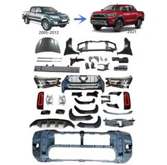 Body Kit Μετατροπής Toyota Hilux (Vigo) 2005-2012 σε Toyota Hilux 2021 (Invincible Type)