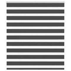 vidaXL Ζέβρα τυφλή Μαύρο Πλάτος υφάσματος 120,9 εκ. Πολυεστέρας