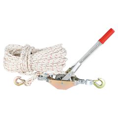 VEVOR Rope Puller, 3/4 Ton (1.653 lbs) Ικανότητα έλξης, με διάμετρο 100' 0,6" Σχοινί, 2 άγκιστρο, Come Along Winch, Βαρέως τύπου καστάνια Power Puller εργαλείο για κινούμενα σκάφη, ασφάλιση αντικειμέν