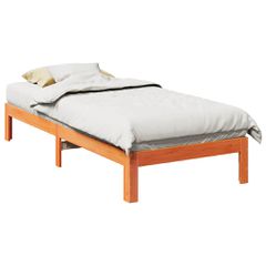 vidaXL Σκελετός Κρεβ. Χωρίς Στρώμα Καφέ 80x200 εκ. Μασίφ Ξύλο Πεύκου