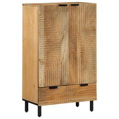 vidaXL Highboard καφέ 60x33x100 cm μασίφ ξύλο Mango
