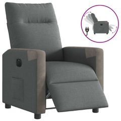 Πολυθρόνα Ανακλινόμενη Ηλεκτρική Σκούρο Γκρι Υφασμάτινη 3324081