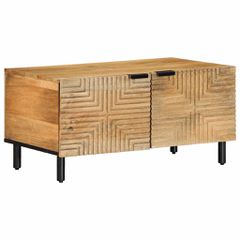 Τραπεζάκι σαλονιού καφέ 80x50x40 cm μασίφ ξύλο Mango 4017725