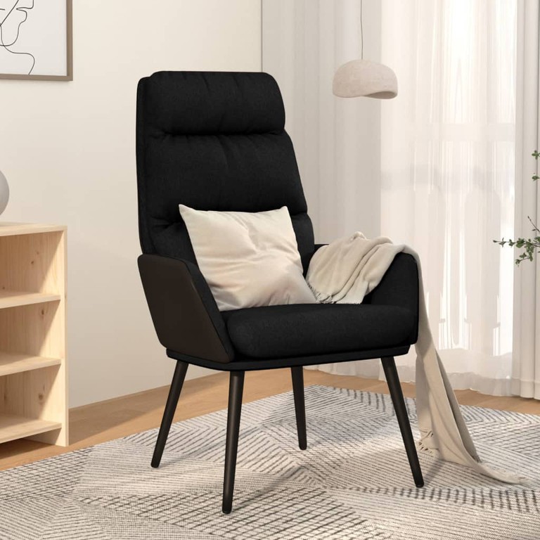 Πολυθρόνα Relax Μαύρη Υφασμάτινη 341125