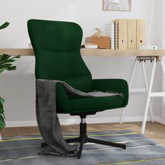 Πολυθρόνα Relax Σκούρο Πράσινο Βελούδινη 341110