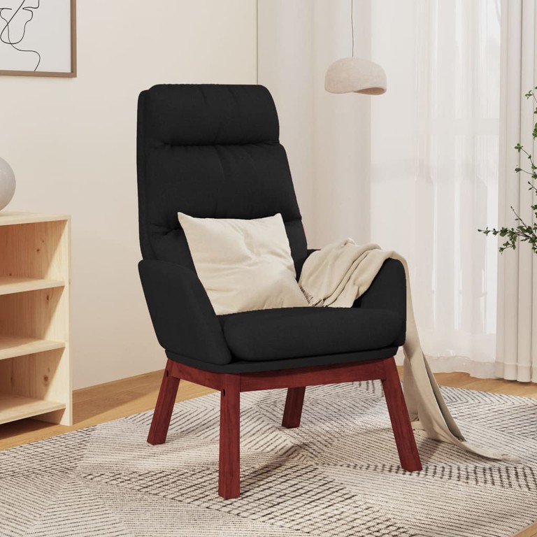 Πολυθρόνα Relax Μαύρη Υφασμάτινη 341165