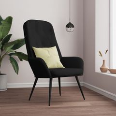 Πολυθρόνα Relax Μαύρη Βελούδινη 341200
