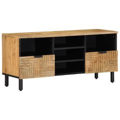 Ντουλάπι τηλεόρασης καφέ 100x33x46 cm μασίφ ξύλο Mango 4017738