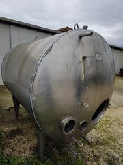 Ανοξείδωτη δεξαμενή τροφίμων 4 τόνων 316 δύο διαμερισμάτων