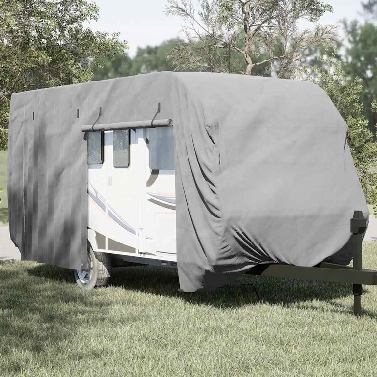 Κάλυμμα τροχόσπιτου Γκρι 550x250x220 cm Μη υφασμένο ύφασμα 4015866