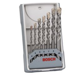ΔΙΑΜΑΝΤΟΤΡΥΠΑΝΑ ΣΕΤ 7τμχ Silver Percusion 4 εως 10mm BOSCH 2607017082