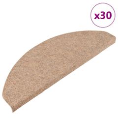 Πατάκια Σκάλας Αυτοκόλλητα 30 τεμ. Μπεζ 65 x 22,5 x 3,5 εκ. 3365897