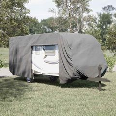Κάλυμμα τροχόσπιτου Γκρι 732x250x220 cm Μη υφασμένο ύφασμα 4015869