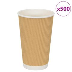 Χάρτινα ποτήρια καφέ 500 τεμάχια 16oz 400ml καφέ 4102801