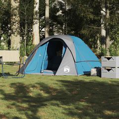 Σκηνή Κάμπινγκ 4 Ατόμων Αδιάβροχη Μπλε 4009559