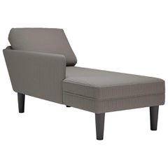 Σαλόνι πολυθρόνας με μαξιλάρι ανοιχτό γκρι ύφασμα Corduroy 4009815