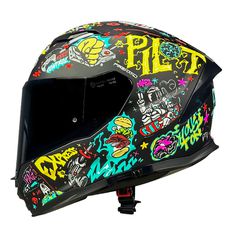 Κράνος Μηχανής Fullface Pilot Alpha sv+extra dark smoke ζελατίνα