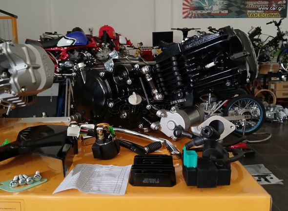 moter Daytona Anima 190cc  62.0 x 62 mm Decom electric starter gia honda z50 monkey - gorilla - skyteam - Jintong c50 glx50 astrea supra  MODIFYING GARAGE "since1993" TAKEGAWAGR - 4miniracingparts,gr