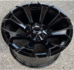 Nentoudis Tyres - Ζάντα 4x4 Style 16 - 9X18ΕT(0) - 6x139.7 - Μαύρο γυαλιστερό & διαμαντέ μαύρο