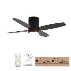 Ανεμιστήρας Οροφής Led Life Μαύρος 107cm με Τηλεχειριστήριο 50Watt