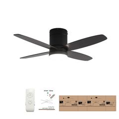 Ανεμιστήρας Οροφής Led Life Μαύρος 107cm με Τηλεχειριστήριο 50Watt-thumb-1