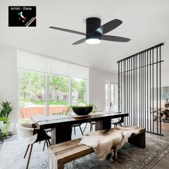 Ανεμιστήρας Οροφής Led Life Μαύρος 107cm με Τηλεχειριστήριο 50Watt-thumb-2