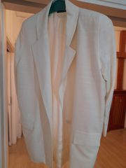 Γυναικείο σακάκι μακρύ λευκό