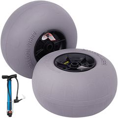 VEVOR Beach Balloon Wheels, ανταλλακτικά λάστιχα άμμου 13", TPU Cart ελαστικά για Kayak Dolly, Canoe Cart και Buggy με δωρεάν αντλία αέρα, 2-συσκευασία