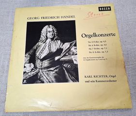 Georg Friedrich Händel, Karl Richter, Karl Richter  – Orgelkonzerte LP