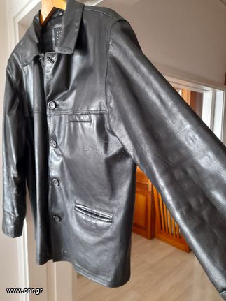 Ανδρικό δερμάτινο σακάκι-thumb-4