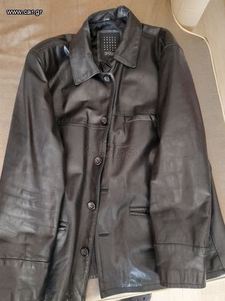 Ανδρικό δερμάτινο σακάκι-thumb-9