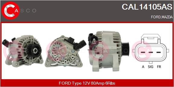 ΔΥΝΑΜΟ 12V 80A FORD, MAZDA