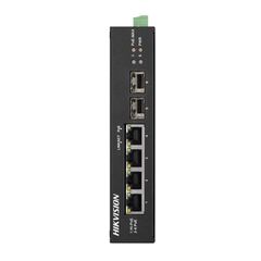 Switch με 3 Θύρες Ethernet και 2 SFP Θύρες Hikvision DS-3T0506HP-E/HS Unmanaged L2 PoE+