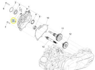 Σωληνάκι Εξαέρωσης Διαφορικού Piaggio Medley 125 4T ie ABS E3/E4 2016-2019 RP8MA0120 1A006897