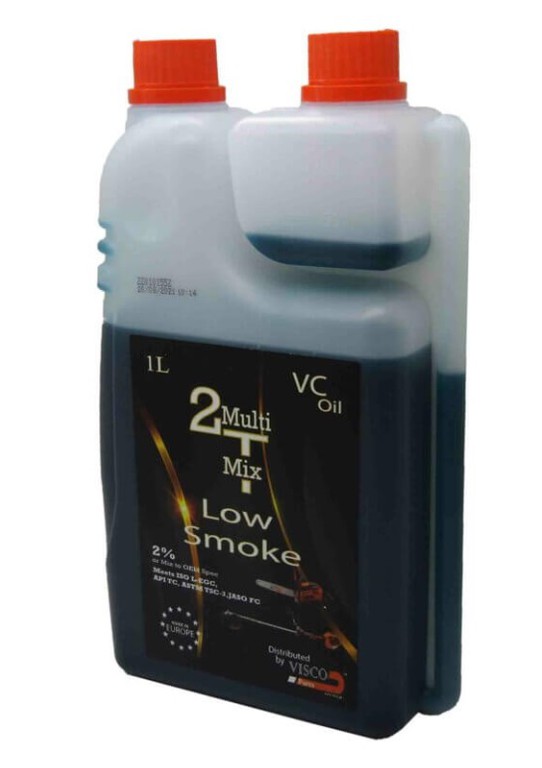 Λάδι 2T 1Lt Low Smoke Μέ Δοσομετρικό API TC, ASTM TSC-3, JASO FC Visco VC552-R EVO V-40