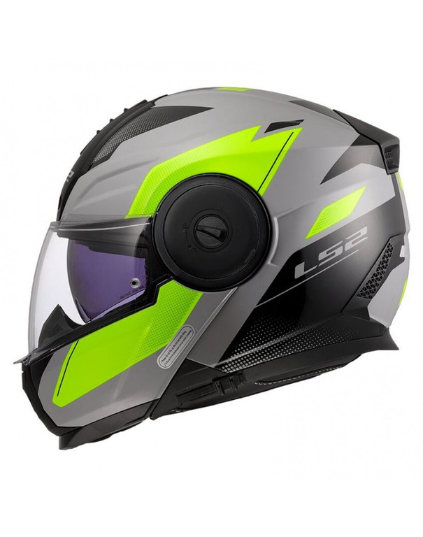 LS2 FF902 Scope II Duria Gloss Grey/H-V Yellow