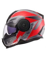 LS2 FF902 Scope II Oxyd Gloss Grey/Red