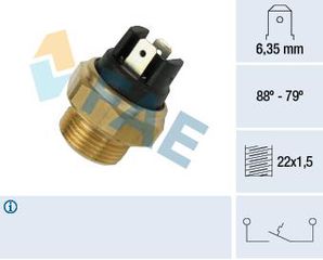 ΒΑΛΒΙΔΑ ΘΕΡΜΟΚΡ. ΒΕΝΤΙΛΑΤΕΡ 88-79°C  CITROEN, RENAULT