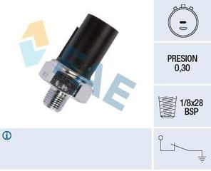 ΒΑΛΒΙΔΑ ΠΙΕΣΗΣ ΛΑΔΙΟΥ 1/8x28 BSP 0.3 bar ΜΑΥΡΗ  HYUNDAI, KIA