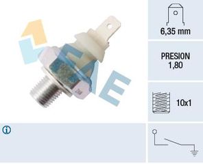 ΒΑΛΒΙΔΑ ΠΙΕΣΗΣ ΛΑΔΙΟΥ M10x1 1.8 bar ΛΕΥΚΗ ΑΝΑΠΟΔΗ  VAG