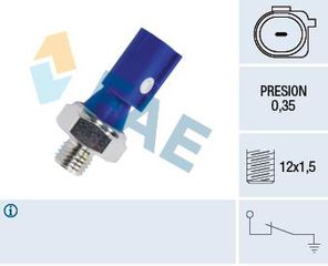 ΒΑΛΒΙΔΑ ΠΙΕΣΗΣ ΛΑΔΙΟΥ M12x1.5 ΜΑΥΡΗ  M/S, MITSUBISHI, SMART