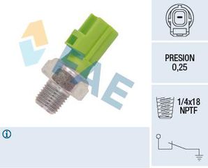 ΒΑΛΒΙΔΑ ΠΙΕΣΗΣ ΛΑΔΙΟΥ 1/4x18 ΠΡΑΣΙΝΗ  FORD, MAZDA, VOLVO