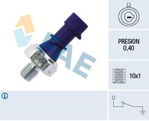 ΒΑΛΒΙΔΑ ΠΙΕΣΗΣ ΛΑΔΙΟΥ M10x1 0.4 bar ΣΚΟΥΡΟ ΜΠΛΕ  CHEVROLET, OPEL