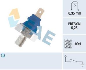 ΒΑΛΒΙΔΑ ΠΙΕΣΗΣ ΛΑΔΙΟΥ M10x1 ΜΠΛΕ ΚΛΕΙΣΤΗ  AUDI, FORD, M/S, SEAT, SKODA, VOLVO, VW