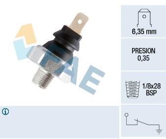 ΒΑΛΒΙΔΑ ΠΙΕΣΗΣ ΛΑΔΙΟΥ 1/8x28 BSP 0.35 bar  DAEWOO, DAIHATSU, FIAT, FORD, HYUNDAI, KIA, LEXUS, MAZDA, NISSAN, SUZUKI
