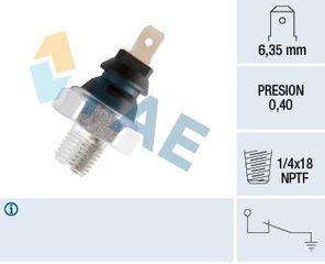 ΒΑΛΒΙΔΑ ΠΙΕΣΗΣ ΛΑΔΙΟΥ 1/4x18 NPTF 0.4 bar  LAND ROVER, MORGAN, ROVER, SAAB